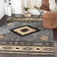 Buckhaven Southwestern Tribal Living Beige, Brown, Black, Gray, Green