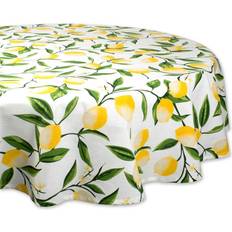 Yellow Tablecloths DII Imports Lemon Bliss Print 70" Tablecloth Multicolor, Yellow