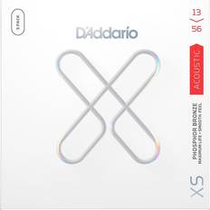 Daddario xs D'Addario Xs Phosphor Bronze Coated Acoustic Guitar Strings 3 Pack 13 56