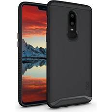 Dual protection TUDIA Slim-Fit [Merge] Dual Layer Extreme Drop Protection/Rugged Phone Case for OnePlus 6 (Matte Black)