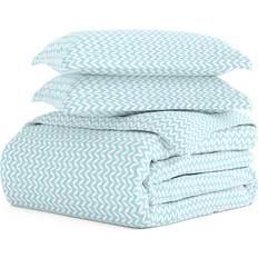 iEnjoy Home Premium Ultra Soft Chevron Duvet Cover Blue