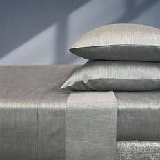 Textiles BedVoyage Melange Bamboo Cotton Bed Sheet Gray, Silver