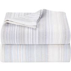 Tommy Bahama Sandy Shore Stripe Blankets Turquoise, Blue