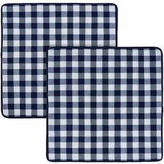 Cushion Covers Achim Buffalo Check Navy Cushion Cover Blue (45.72x45.72)