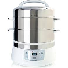 White Food Steamers Euro Cuisine FS2500