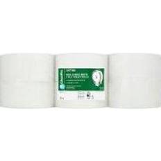 Clean Pro 12 Mini Jumbo White Toilet Rolls 2 Ply