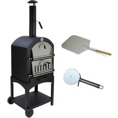Pizza Oven & 12" Pizza Peel Fired Charcoal Garden