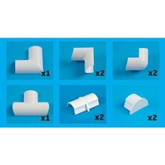 D-Line Adapter Kit 20 x 10 mm Hvid