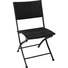 Bolero PE Wicker Folding Chair Set (Pack of 2)