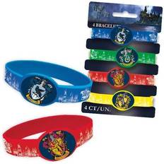 Papiers cadeaux vente Unique Bracelets élastiques Harry Potter Kit de 4 bracelets aux couleurs des maisons de Poudlard Vert