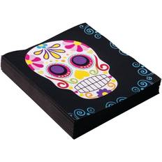 Halloween Servilletas de papel Forum Novelties Day Of The Dead Napkins 16 Pack