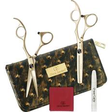 Scissors barber Olivia Garden SilkCut Set Black Gold