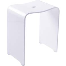 Blanc Tabourets de Douche Ridder Tabouret De Salle De Bain Trendy Blanc