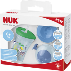 Grün Auslaufsichere Becher Nuk Trinklernset All-in-1 blau/grün 125ml-250ml