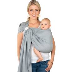 Grijs Babydraagdoeken Hoppediz Ring-Sling Draagdoek Ultralight Hamburg Graphit Grijs