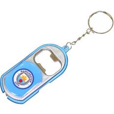 Bottle opener keychain Manchester City FC Official Crest Design Bottle Opener Keyring With Torch