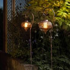 Bronzo Luci a Terra Smart Garden Lampada LED Solare Picchetto Osman In Set 2x - Bronzo Luci a Terra