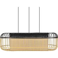 Forestier Bambu Oval L Pendel Svart/Natur Pendellampa