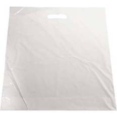 Daarbak Bærepose LDPE med 50% genbrugsplast 40my 420x450/50mm hvid