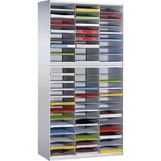 Paperflow Sorting station, made of polystyrene, 24 compartments, charcoal Bogreol