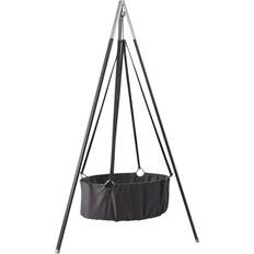 Gråa Madrasser Barnrum Leander Hanging Baby Cradle with Hook & Mattress