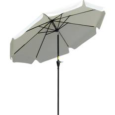 White Parasols OutSunny 2.66m Patio Umbrella Garden Parasol Shade