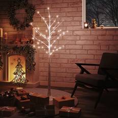 Binnenverlichting - Wit Kerstlampen vidaXL Berkenboom LED 72 LED's Warmwit 150 cm Wit