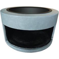 Chimeneas de Etanol Ivyline Venus Firebowl and Log Store, Cement