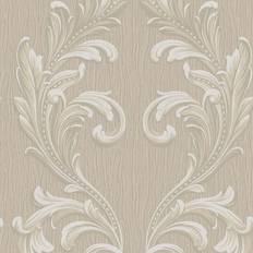Forklistret tapeter Belgravia Belgravia Decor Tiffany Scroll Beige Wallpaper