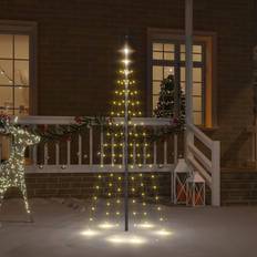 vidaXL Warm white, 108 on Flagpole Christmas Lighting