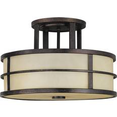 Steel Ceiling Flush Lights FEISS Elstead Fusion 3 Ceiling Flush Light