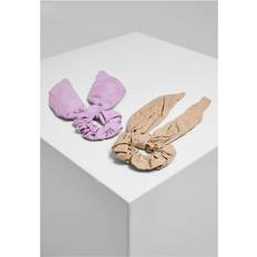 Urban Classics Scrunchies With XXL Bow 2-Pack lightlilac/beige