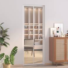 Alluminio Porte Esterne vidaXL Interna 76x201.5 cm Bianca in Vetro ESG e Alluminio Porta Esterna (x)