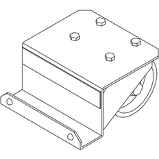 CUBIC Transporthjul Med Bremse 0028-010s