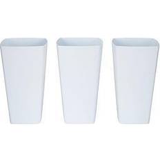 Set Of 3 White 16Cm Studio Planter