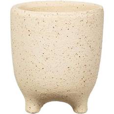 Sass & Belle Terracotta Speckled Leggy Planter Plant