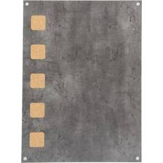 Grijs Prikborden Securit Betonlook Kurk Wandbord 58 x 78 cm