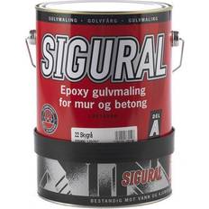 Sigural Trestjerner epoxygulvmaling Sigural A-komponent stålgrå