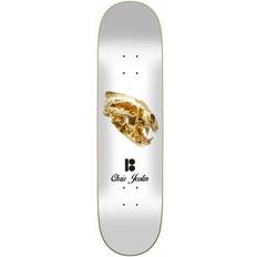 Guld Decks Plan B Skateboard Deck Gold (Joslin) Hvid/Guld 8"