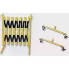 Medicamentos Expanding barrier, with 2 feet with castors, yellow max. length