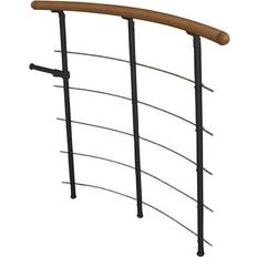 Treppen & Geländer Byggera Minka Brøstungsgeländer Schwarz 140 cm Walnuss braun