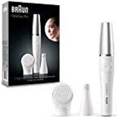 Haarentfernung Braun FaceSpa Pro 910 epilatorer, för ansiktshärgor, med silverkeps, vit/silver