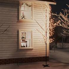 Lampade Natalizie saldi vidaXL Albero di Ciliegio con 672 LED Bianco Caldo 400 cm Lampada Natalizia