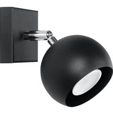 Apliques de pared Sollux OCULARE Wandleuchte Schwarz 1-flg. GU10 Aplique de pared