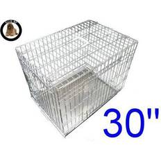 Aucune Ellie-Bo Dog Puppy Cage Medium 30 inch Silver 2