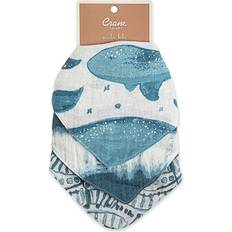 Crane Baby 3-Pack Caspian Nautical Muslin Bib Set In Blue/white Blue 3 Pack