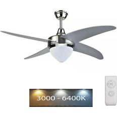 V-TAC 60W Loftventilator LED RF-Kontrol 4 Vinger AC Motor 3-i-1