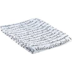 Black Baby Blankets Stephan Baby Swaddle Blankets Black & White 'Little Blessing' Swaddle Blanket