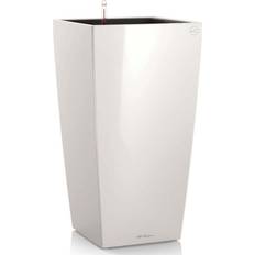 Vasi e Fioriere Lechuza Fioriera Cubico Alto 40 All-In-One Bianco Lucido 18191