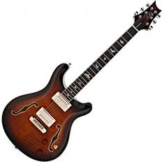 PRS Se Hollowbody Ii Electric Guitar Black Gold Burst